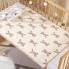 Almohadilla para pañal de bebé, crepé, impermeable, transpirable, de algodón, para niños, sábana para guardería, lavable