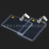 Hot-selling da Fábrica Marca de Fábrica Anti-estático Conjunto Porta Cartão de Trabalho Transparente Rígido Sem Poeira Porta Crachá ESD 103*71MM