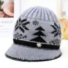 Gorro de Lana Tejido de Invierno para Mujeres de Mediana Edad y Mayores, Gorro de Algodón Grueso con Felpa para Protección contra el Frío, Cálido, para Abuela