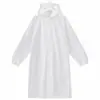 Impermeable EVA reutilizable al por mayor, protección completa contra la lluvia, grosor aumentado y longitud extendida, impermeable de una pieza impermeable para adultos para exteriores