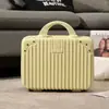 Bolsa de Maquiagem Satchel Maleta Retro 14 polegadas Bolsa de Cosméticos Fofa para Estudante Feminino Satchel Caixa de Armazenamento para Viagem