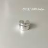 Anillo de Plata Esterlina S925 Onihan Retro Simple Curva Moda Nicho Femenino Edición Ancha Diseño Estilo Frío Sentido