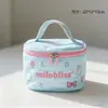 Bolsa de Maquillaje Personalizada con Estampado de Flores Ins Bolso Lindo Femenino con Corazón Portátil de Gran Capacidad Neceser para Artículos de Tocador y Maquillaje