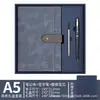 Caderno de negócios transfronteiriço personalizável com impressão de logotipo, fecho, alto valor estético, espessado, caderno de reunião de alta qualidade