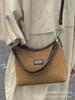 Bolsa Retro Escarchada para Mujer de Gran Capacidad 2025 Nuevo Otoño e Invierno Bolso Cruzado Casual Bolso Cubo de Hombro Único de Nicho