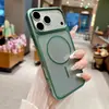 Adecuado para la funda del teléfono Apple 18Promax, con un acabado mate similar a la piel, colores iridiscentes y fijación magnética.; Funda protectora anticaídas para iPhone 17PM