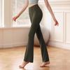 Pantalones Deportivos Acampanados Elegantes Adelgazantes de Cintura Alta Nuevos Levanta Caderas Vientre Pilates Pantalones Ajustados Moda Micro Pantalones de Yoga