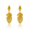Pendientes de Empalme Geométrico Cepillados Transfronterizos Europeos y Americanos, Tendencia Personalizada Diseño de Nicho, Pendientes Exagerados Modernos Elegantes