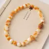 Pulsera de Raíz de Bodhi Tostada al Carbón Original Ecológica Envejecida Doble Círculo 1.2 DIY Dios de la Riqueza Estilo Antiguo Pulsera de Juguete Venta al por Mayor
