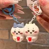 Boneca de Brinquedo Casal Magnético Pingente para Mochila Escolar Tom de Chocalho Desenho Animado Fofo Luminoso Pequeno Bombeiro Chaveiro Flamejante