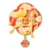 Imán para Refrigerador del Año del Caballo Pegatina Magnética Metálica Estampada de Dibujos Animados Pegatina Decorativa de Año Nuevo Hazte Rico Inmediatamente Imán para Refrigerador Cultural y Creativo del Año del Caballo