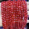 8mm Contas Redondas Facetadas de Pedra Natural Calcedônia Colorida Pedra Olho de Tigre Cristal Rosa Contas Artesanais Pulseira DIY Colar Pingente
