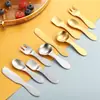 Cuchara para helado transfronteriza cuchillo para mantequilla de acero inoxidable 304 cuchara para condimentos cuchara para café cuchara para helado cuchara para postre tenedor para niños