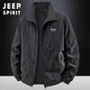 Chaqueta Casual para Hombre Jeep Spirit Otoño e Invierno Chaqueta Reversible con Cuello Alto Talla Grande Top 2502A