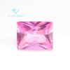 Flor de Carro Angular Reto 2# Corindo Rosa Pedra Bruta Sintética Angular Reto 2 Corindo Rosa Incrustação de Cera