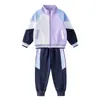 Uniformes escolares primários, conjunto esportivo de três peças para primavera e outono, uniformes de classe para crianças do primeiro ano, uniformes de jardim de infância para o outono