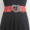 Cinturón retro americano para mujer, nuevo cinturón decorativo de verano 2023 con forma de corazón, estilo coreano, combina con todo tipo de jeans con estilo ins.