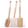 Cepillo de baño de luffa, melena de cerdo, mango largo, toalla para frotar, artículos de limpieza para el baño, cepillo para frotar
