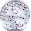 Cuentas ABS con Cuentas Animal Conejo Estrella Corazón Planta Cuentas Sueltas DIY Perforadas Accesorios para Collares Pulseras Joyería