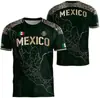 Camiseta de Manga Curta com Estampa 3D da Bandeira Mexicana para Homens, Novo Modelo Transfronteiriço para Fãs da Copa do Mundo, Top Respirável e de Secagem Rápida com Gola Redonda