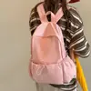 2026 Nova Mochila de Estilo Simples Feminina Versão Coreana Leve Impermeável Mochila de Grande Capacidade Mochila Escolar Bolsa de Viagem Casual