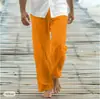 Nuevos Pantalones Sueltos Casuales de Otoño para Hombre, Bragueta Frontal, Cordón, Bolsillo, Pierna Recta, Cómodos, Suaves, Moda de Playa