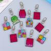 Citas Personalizadas Texto Divertido Descompresión Acrílico Llavero Placa Colgante Mochila Colgante Llavero Personalización