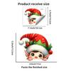 Carro de Natal Cachorrinho Papai Noel Rena Elfo Switch Adesivo Decoração de Casa Adesivo de Parede Adesivo Autoadesivo Atacado