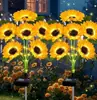 Luces Solares LED de Girasol para Jardín Transfronterizas Luces Solares LED de Girasol para Jardín