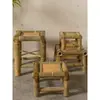 Silla de Bambú Taburete de Bambú Retro Silla Pequeña de Bambú Ocio Hecha a Mano Silla de Bambú Antigua Silla para Baile Casa de Té Silla de Granja Taburete de Bambú
