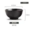Cerâmica Vintage Estilo Japonês Tigela de Jantar Tigela de Arroz Tigela de Sopa Tigela Pequena para Molho Tigela de Chifre Louça Doméstica Tigela Redonda Restaurante Comercial