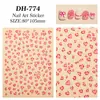 Pegatina Maillard para Uñas Estampado de Leopardo Plana con Adhesivo Posterior Estampado de Leopardo Clásico Versátil Pegatina para Uñas DIY Joyería Estilo Dh