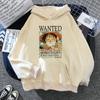 Deseo una pieza Luffy suéter creativo con capucha de otoño e invierno entrega de una pieza