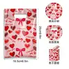 Bolsa de Dulces Portátil para el Día de San Valentín Rosa Bolsa de Dulces con Estampado de Amor Romántico Bolsa de Regalo Festiva para Confesión