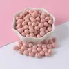 6-30mm Acrílico Cor Sólida Furo Reto Contas Redondas Cor Doce Macaron Contas Soltas Acessórios para Joias DIY Atacado