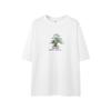Roupas Masculinas Jie Zhan 265g Estilo Floresta Estampa Grossa Iridescente Camiseta 2026 Primavera/Verão Estilo Americano Peso Pesado Solta Casual Manga Curta.