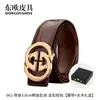 Cinturón Casual de Negocios para Hombre de Barriga de Cocodrilo Siamés Importado de Tailandia Hebilla Completa de Acero Cuero Genuino Lujo Accesible Cinturón para Hombre