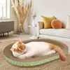 Rascador para gatos hecho de cartón corrugado grueso, duradero y que no suelta pelusa, cuenco para garras de gato, juguete para gatos, juguete nido de gato integrado, alfombrilla rascadora para gatos, nido para gatos
