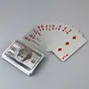 Cartas de Póker Personalizadas con Lámina Dorada, Cartas de Póker Publicitarias Impermeables Creativas de Oro Rico, Cartas para Juegos de Fiesta, Cartas de Póker con Lámina Dorada