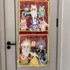Bolsa de pendurar para guardar bonecas, expositor de rack de armazenamento de caixas cegas de pelúcia, bolsa de feltro de parede para casa à prova de poeira para bonecas e figuras