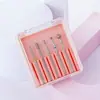 Set de Pulido de Cinco Piezas Diamante Rosa Exfoliación Estilo Ruso Pre-tratamiento Cabezal de Pulido de Esmeril Electrochapado