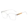Gafas de Moda Transfronterizas Europeas y Americanas con Filtro de Luz Azul para Hombre, Montura Negra, Efecto Adelgazante, Tacto de Alta Gama, Gafas de Montura Cuadrada con Filtro de Luz Azul para Mujer