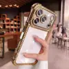 Capa de Celular com Padrão Ondulado e Diamantes Adequada para Iphone17Promax, Capa Macia Anti-Queda nos Quatro Cantos para Apple 16, Capa Protetora 15