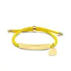 Pulsera Personalizada con Logo de Publicidad Transfronteriza, Pulsera Trenzada de Acero de Titanio Grabado con Corazón Diagonal Multicolor para Regalo Navideño