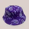 Nuevo Sombrero de Pescador Transfronterizo con Estampado de Flor de Anacardo para Hombres y Mujeres, Sombrilla Personalizada para Exteriores, Fresco, Moderno, Retro, Sombrero de Cubo al por Mayor