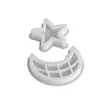 Poppy Estrella Luna Adorno de Yeso Bandeja Molde de Silicona DIY Portavelas Estrella de Cinco Puntas Plato Molde de Resina