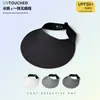 Chapéu de Sol Integrado Perfeito para Mulheres, Chapéu de Sol de Verão para Viagens ao Ar Livre com Aba Larga, Proteção UV, Chapéu de Sol com Top Aberto