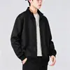 Sudadera con capucha de nuevo estilo, forrada de forro polar, engrosada, corte holgado, versátil, chaqueta con capucha y cremallera para otoño e invierno, abrigo con cuello alto, ropa deportiva para hombre