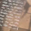 Pegatinas Tomoni Finas y Flexibles para Uñas Estilo Gótico Europeo y Americano Patrón Sencillo en Blanco y Negro Calcomanías de Decoración para Uñas DIY