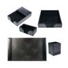 Conjunto de Papelaria de Couro para Mesa de Gerente Estilo Chinês Preto Negócios e Artístico Comemorativo Conjunto de Presente de Couro para Escritório